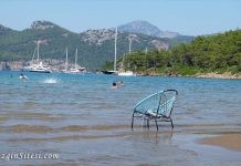 Akkum Koyu Plajı Selimiye / Marmaris / Muğla Selimiye Akkum Koyu plajı