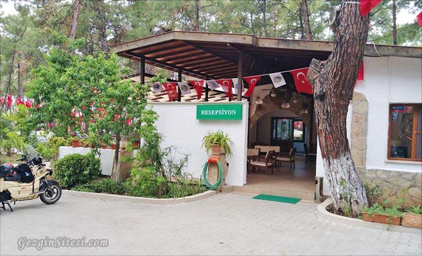 Datça Aktur kamping resepsiyon