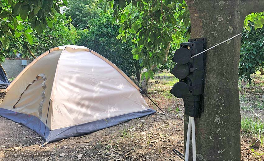 adrasan yörük obası kamp alanı elektrik