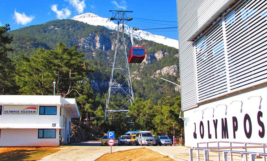 kemer tahtalı olympos teleferik nerede