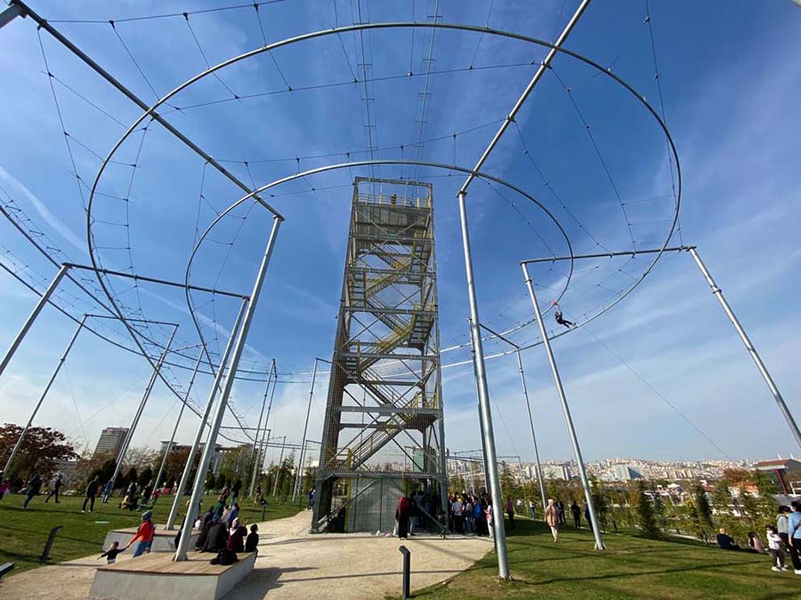 akm ankara millet bahçesi zipline fiyat